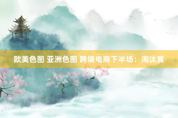 欧美色图 亚洲色图 跨境电商下半场：淘汰赛