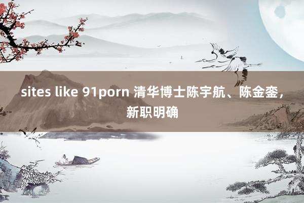 sites like 91porn 清华博士陈宇航、陈金銮，新职明确