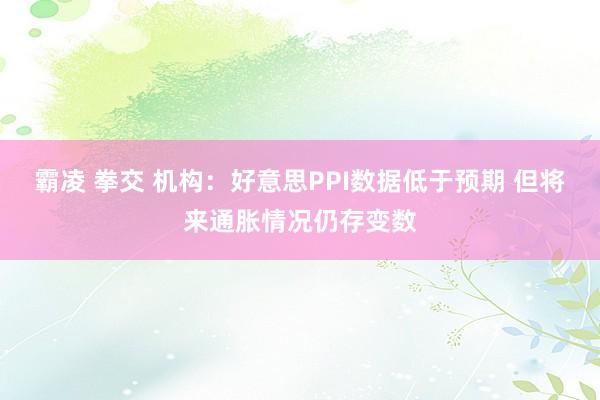 霸凌 拳交 机构：好意思PPI数据低于预期 但将来通胀情况仍存变数