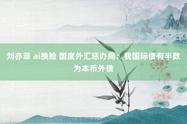 刘亦菲 ai换脸 国度外汇惩办局：我国际债有半数为本币外债