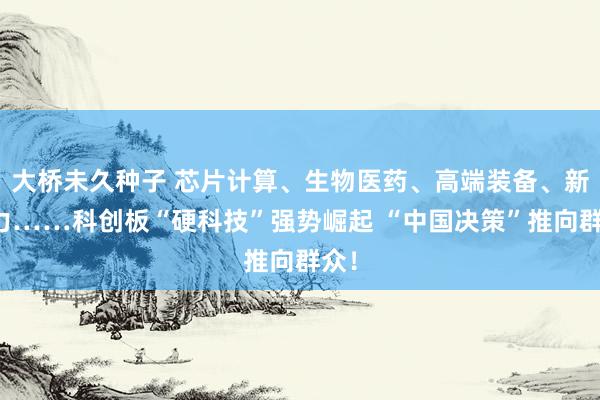 大桥未久种子 芯片计算、生物医药、高端装备、新动力……科创板“硬科技”强势崛起 “中国决策”推向群众！