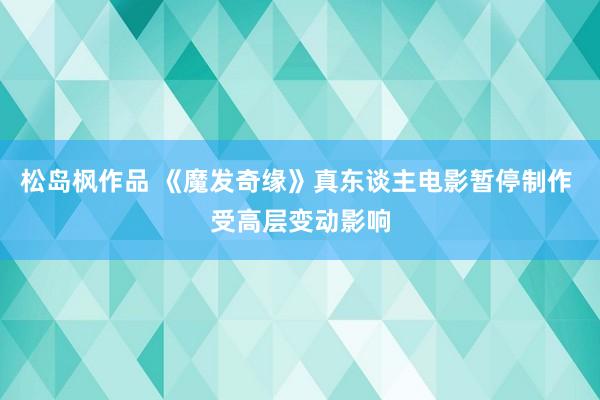松岛枫作品 《魔发奇缘》真东谈主电影暂停制作 受高层变动影响